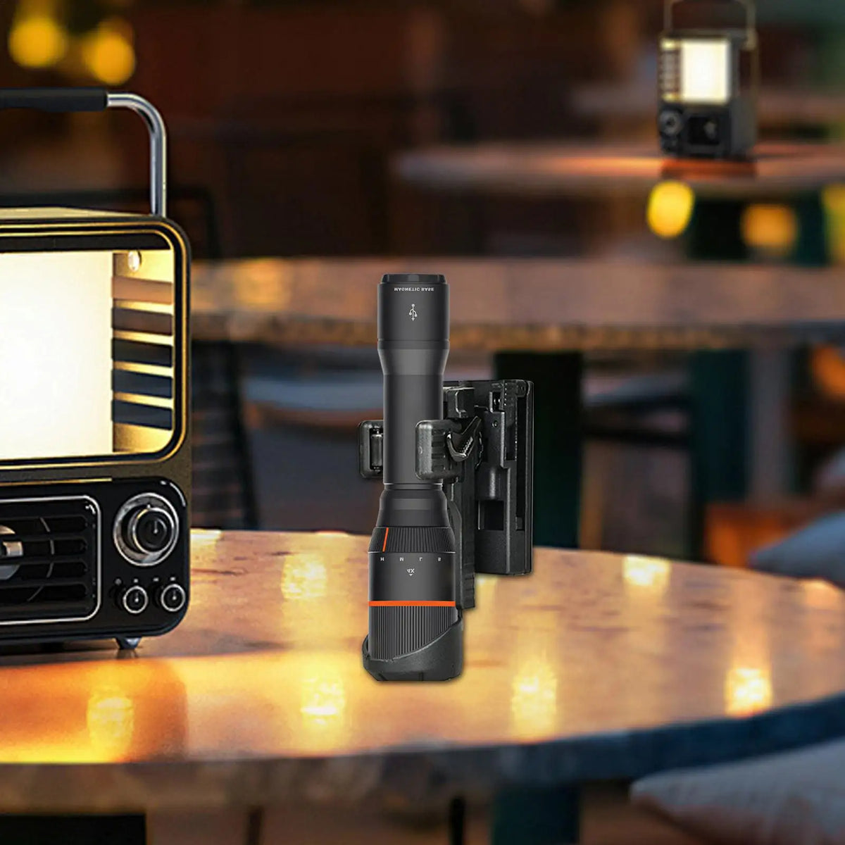 Rotating Quick-Release Flashlight Belt Holster