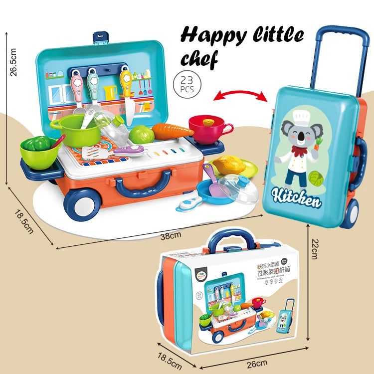 Pretend-Play Trolley Case Set, Theme Options