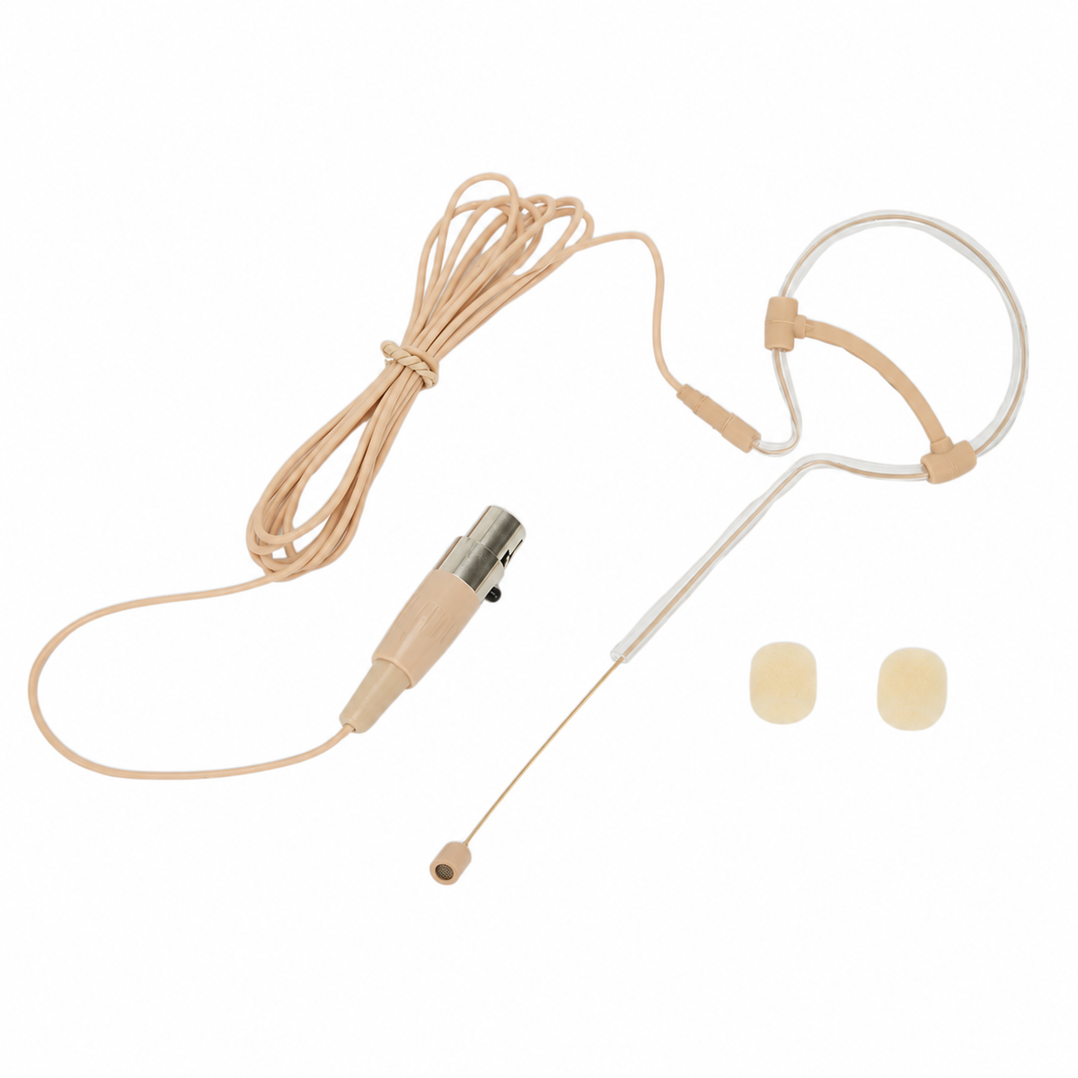 Single-Ear Headworn Condenser Microphone for Shure and Audio Technica