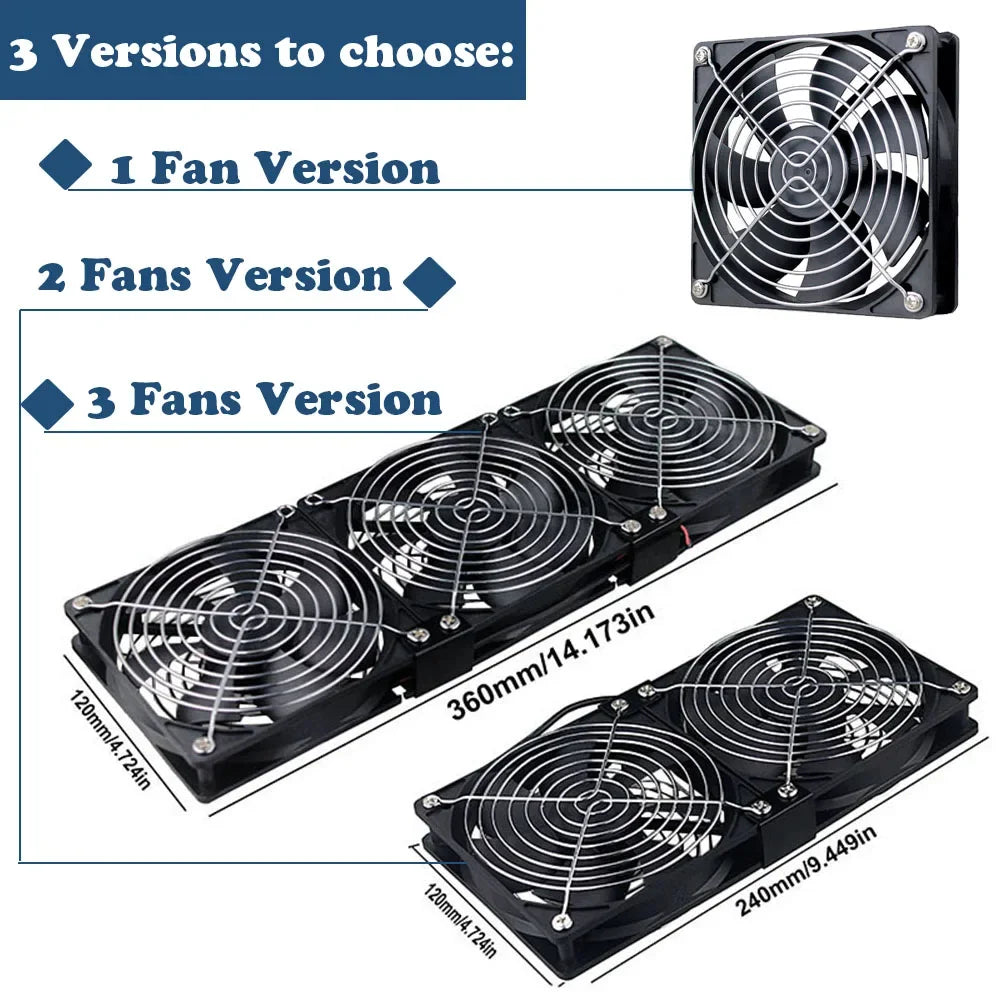 Chladicí ventilátor 120 mm a možnosti regulace rychlosti