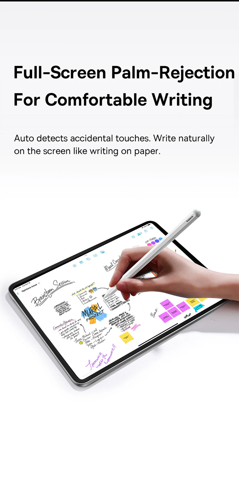 Bluetooth stylusové pero pre iPad s 360° dotykovým ovládaním a skratkovými tlačidlami