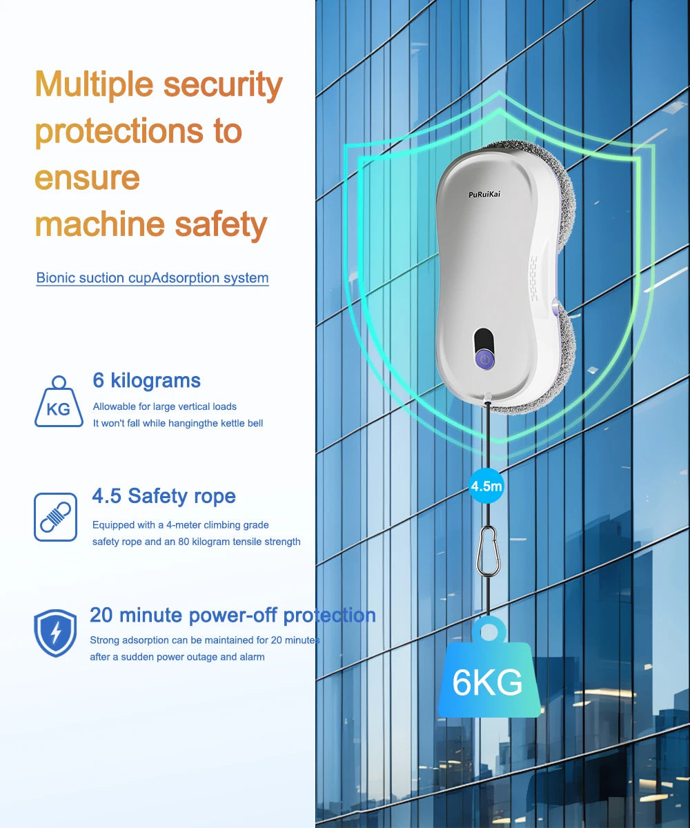 PuRuiKai aknapesurobot kahe düüsiga
