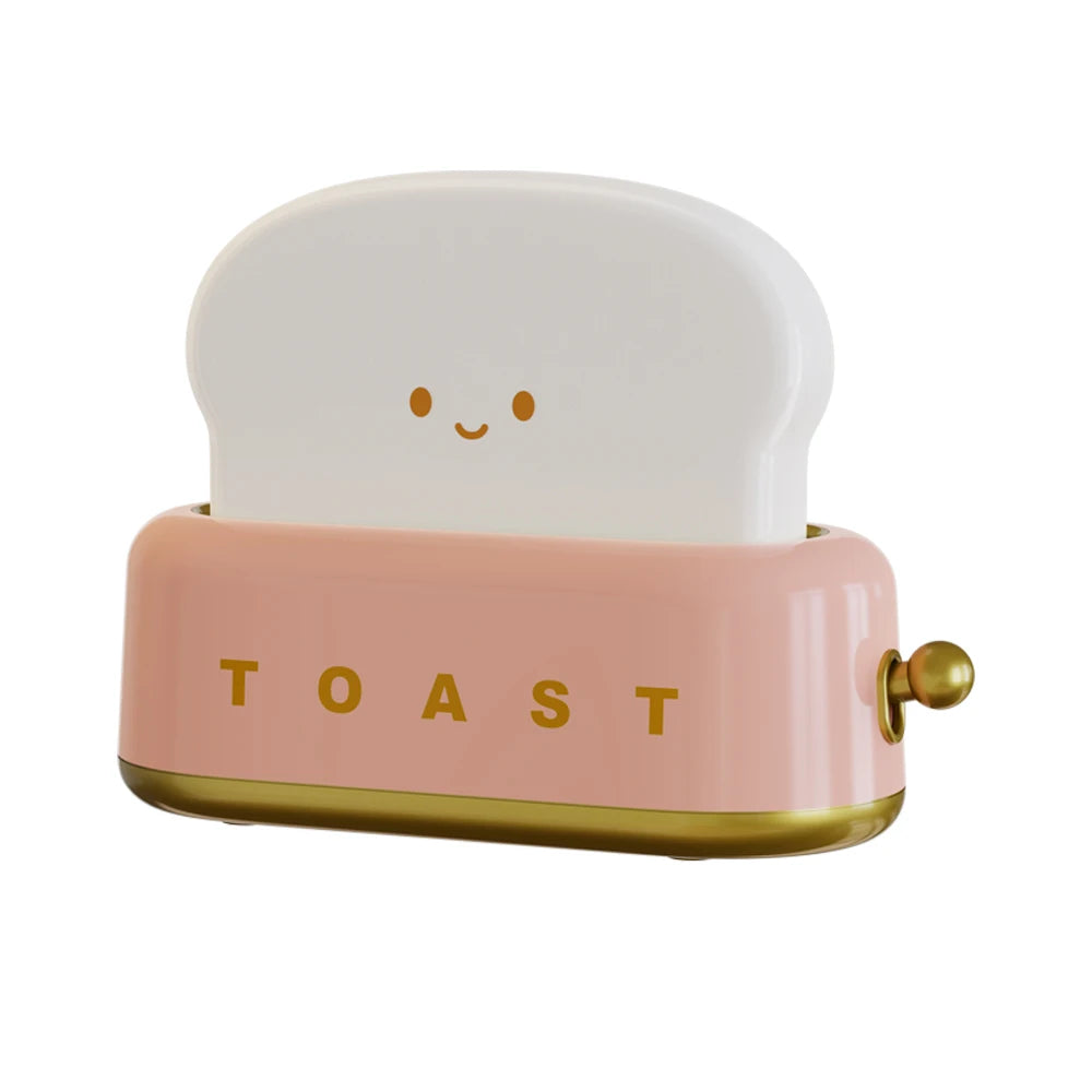 Ceas deșteptător în stil toaster, cu lumină de veghe cu intensitate reglabilă