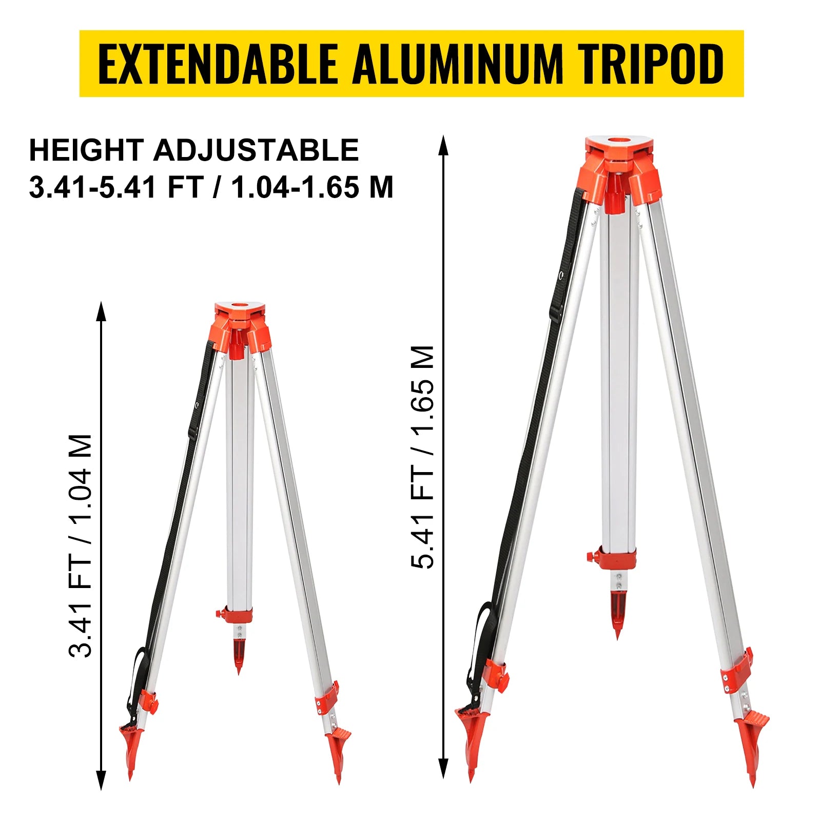 Rotary Laser Level Kit with Tripod and Staff