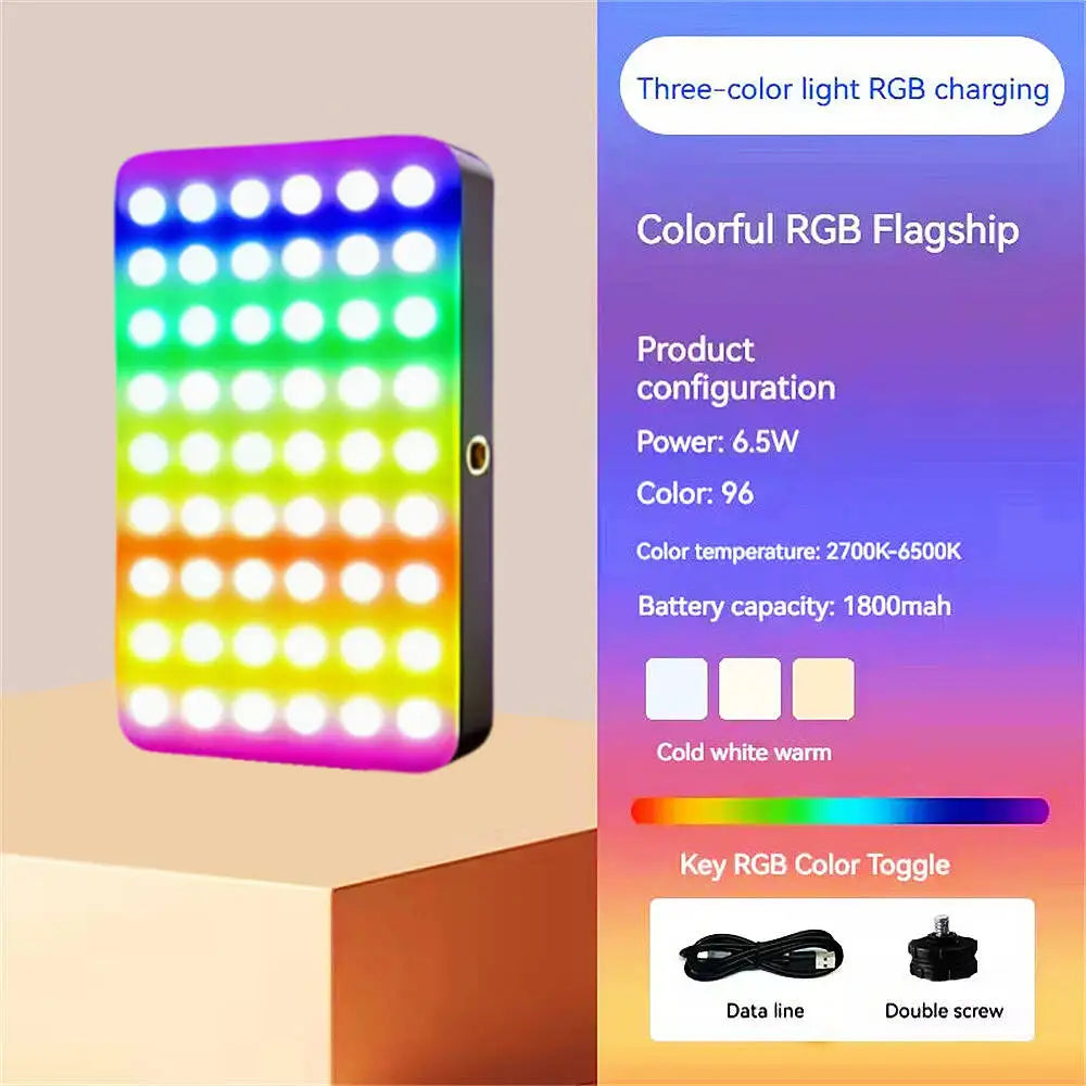 Rechargeable RGB Camera Light Panel