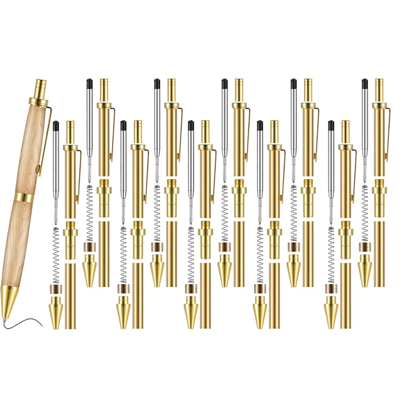 Retractable Pen Turning Component Kits, 10 Sets