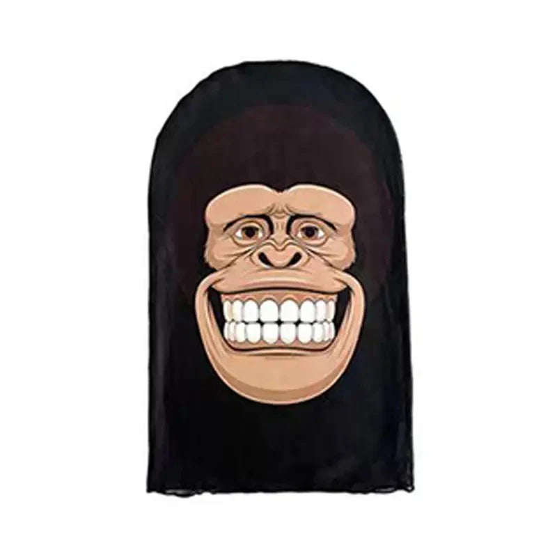 New 3D Printed Kanye Mask Drake Elastic Mesh Full Face Mask for Unisex Cosplay Headwear Party Simulation Balaclava Hat Headgear