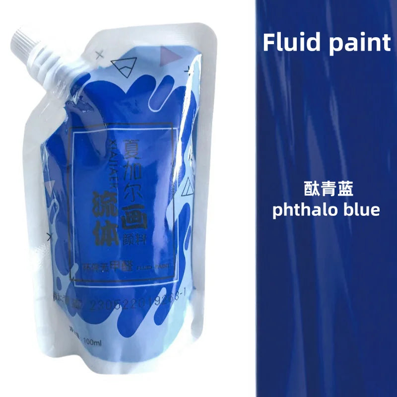 100ml višebojna tekuća akrilna boja u vrećici