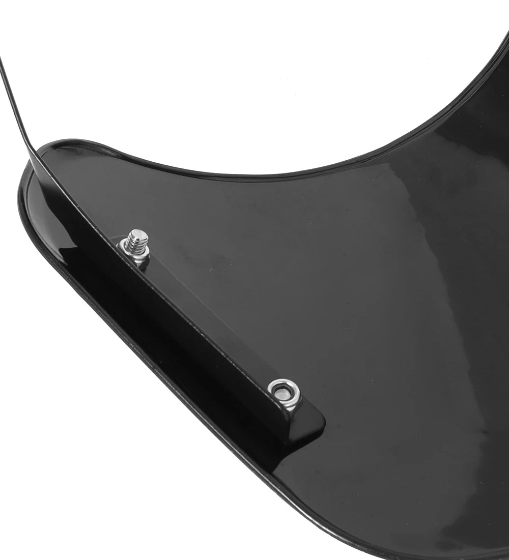 For Yamaha Kawasaki Suzuki Cafe Racer For Harley Honda Motorcycle Universal Black Windshield Wind Deflector Windscreen Fairing