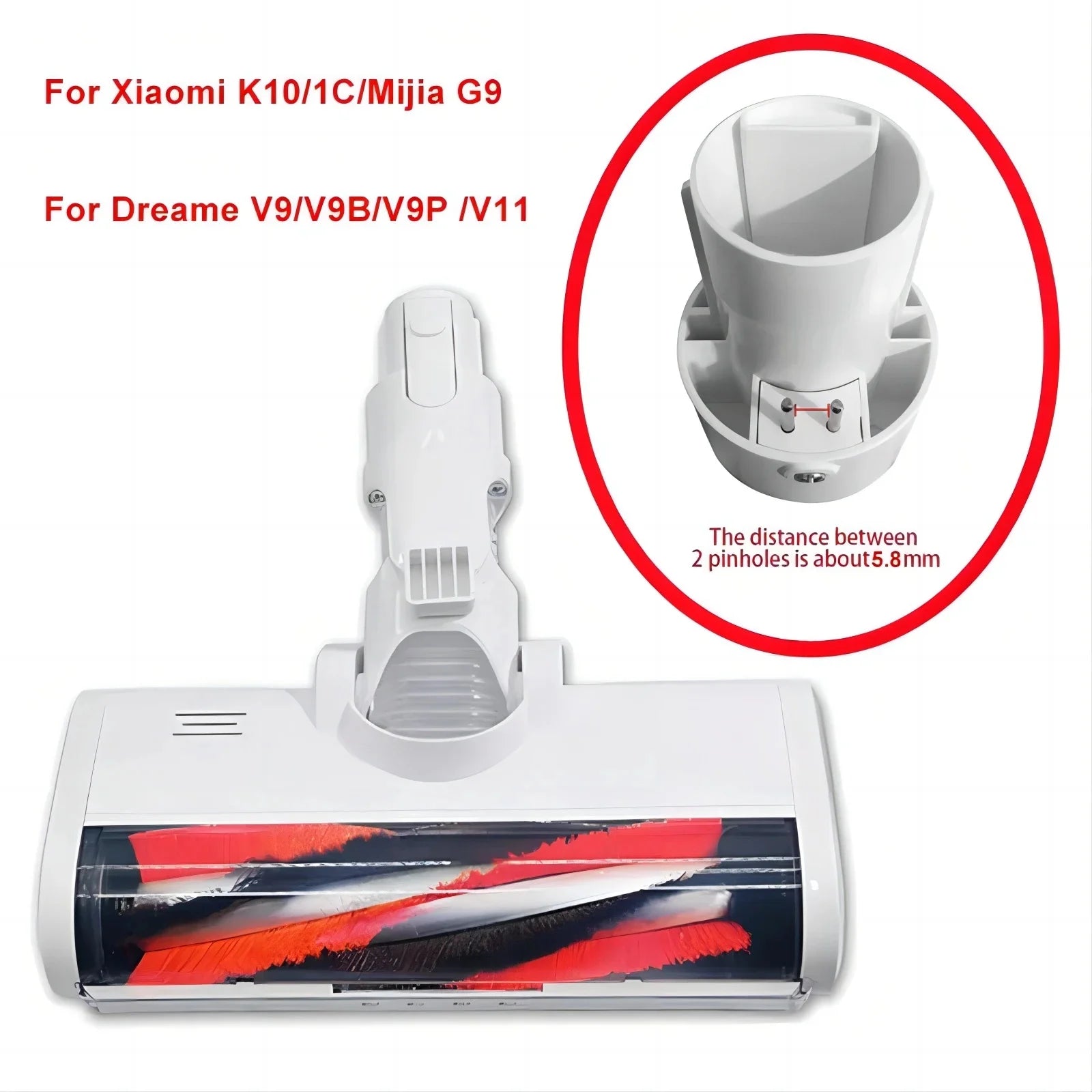 Ηλεκτρική Κεφαλή Βουρτσας για Xiaomi G10, K10, 1C, Dreame V8 V9 V11 G9