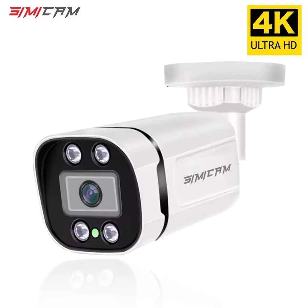 4K PoE IP Surveillance Camera with Audio Night Vision Waterproof Bullet