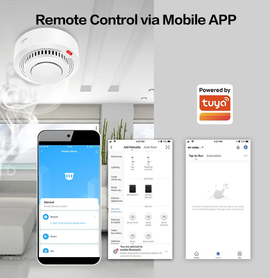 Smart Wi-Fi Smoke Detector - Pack Options