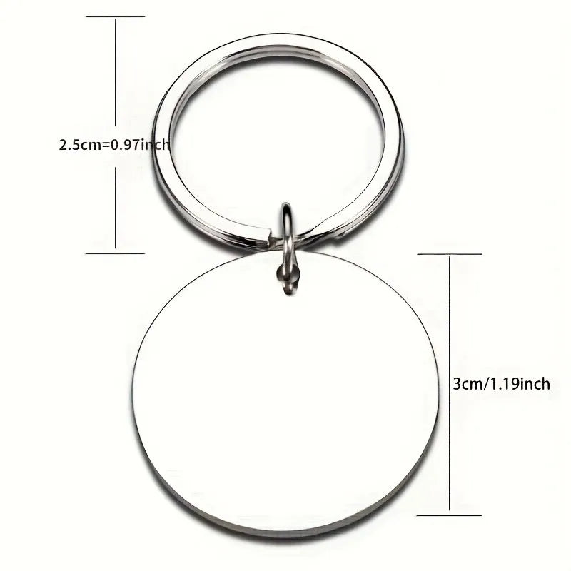 Portachiavi in acciaio inox Dear Mom I Love You