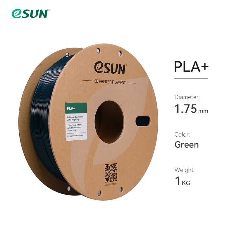 Filamento PLA+ para impressora 3D, 1.75 mm, bobina de 1 kg