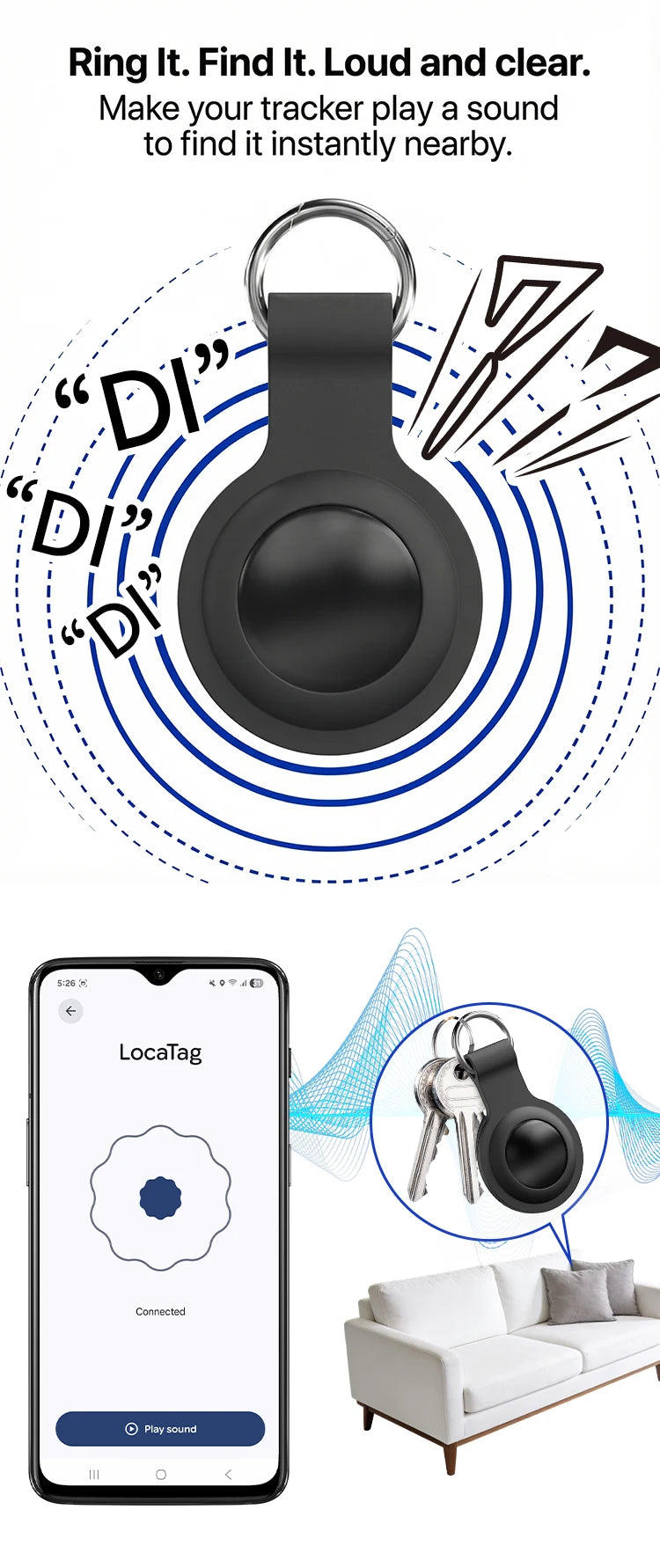Android langdistancefinder vandtæt anti-tab smart-tag