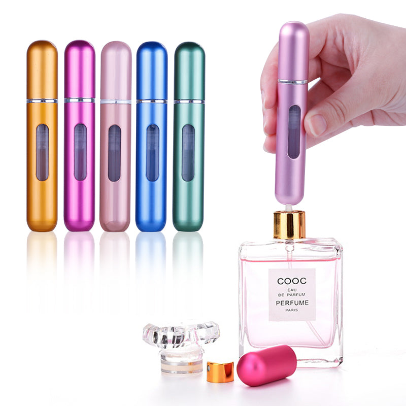 Perfume Bottle Portable Refillable Perfume Bottle with Spray Cosmetic Containers Atomizer for Travel Random Color Wholesale