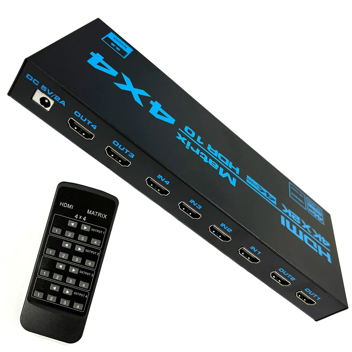 مفتاح HDMI مصفوفة رباعي المدخلات رباعي المخرجات