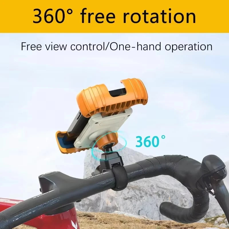 Rotating Bicycle and Motorcycle Phone Holder
