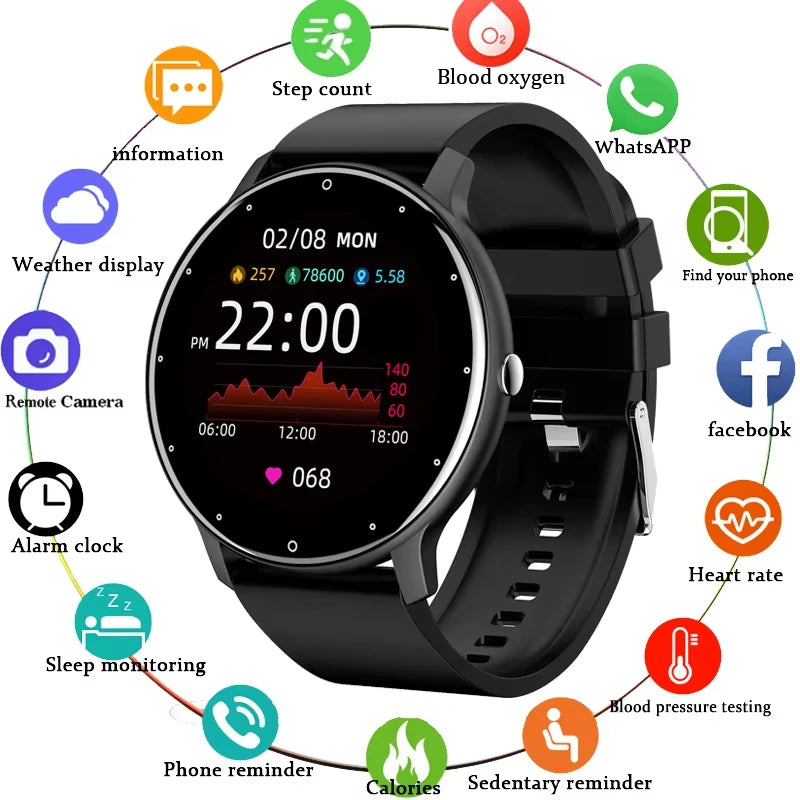 1.28-Inch Touchscreen Smartwatch with Activity Tracking