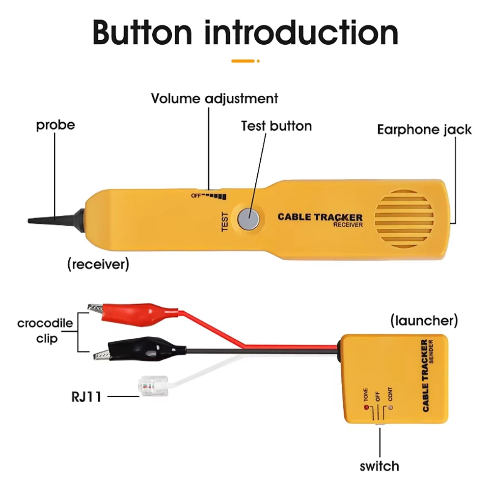 Wire Tracer with Tone Generator and Probe