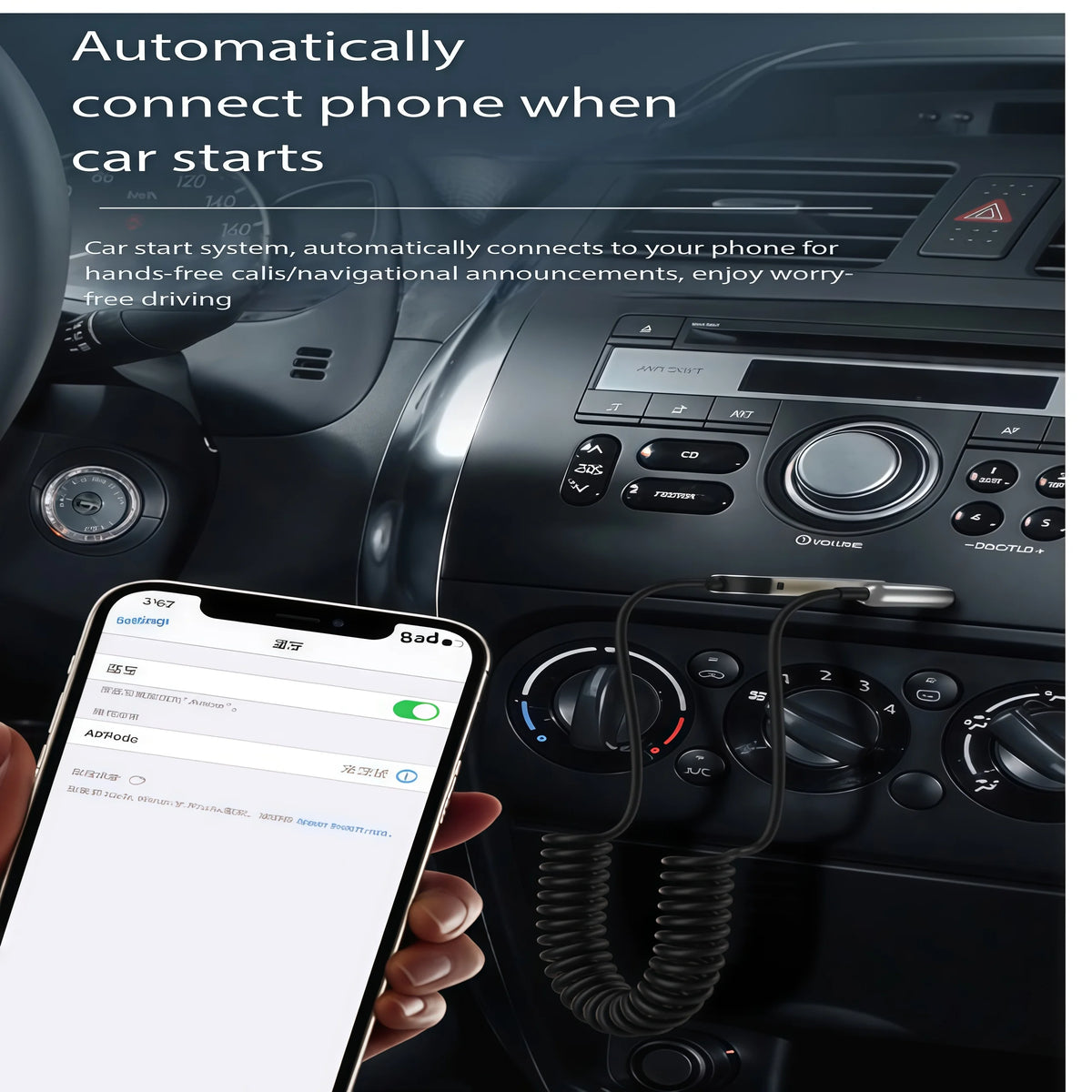 Ricevitore audio Bluetooth 5.0, da USB a AUX da 3.5 mm