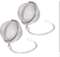 1 Pc Stainless Steel Tea Ball, 2.04 Inch Mesh Tea Infuser StrainersPremium Tea Filter Tea Interval Diffuser For Loose Leaf Tea A