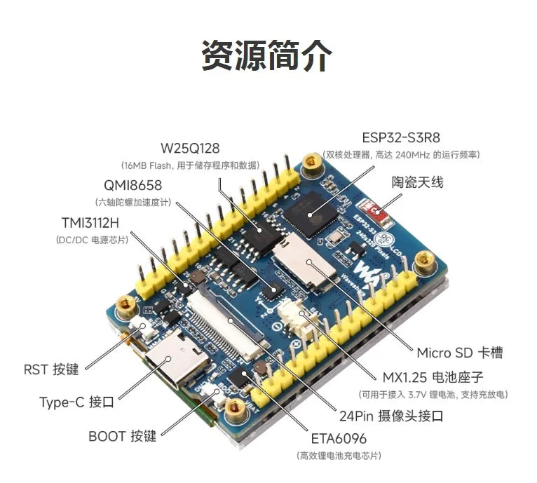 ESP32-S3 2-Inch IPS Display Development Board
