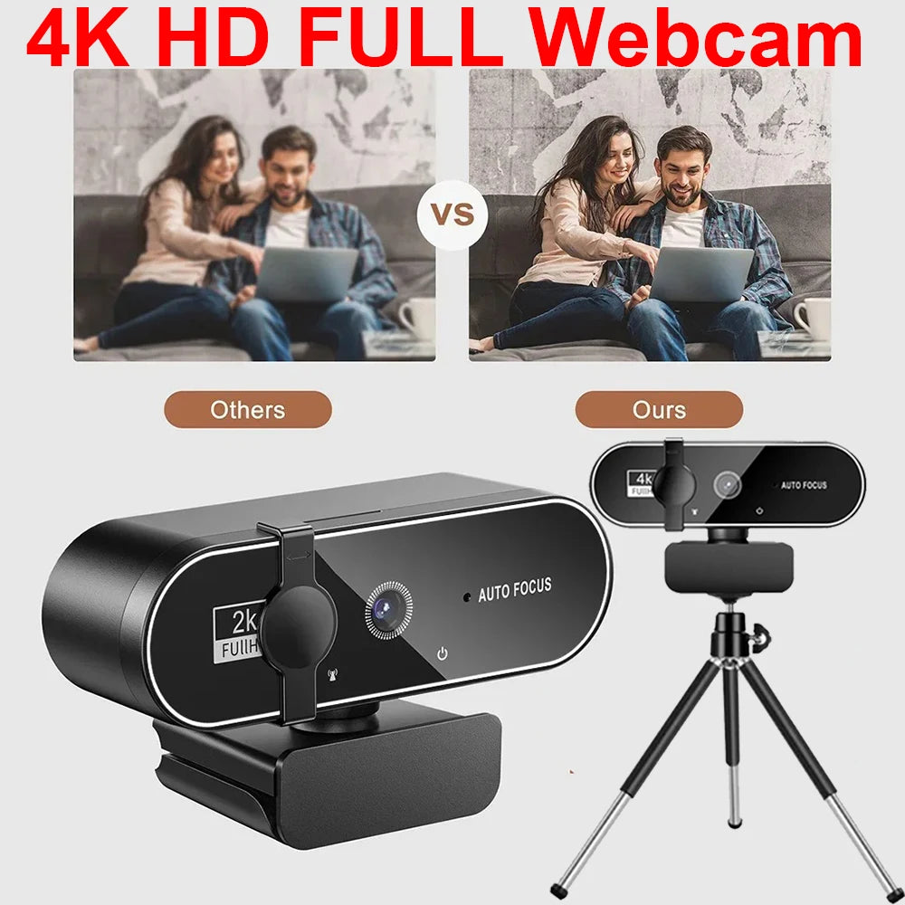 USB webkamera s automatickým zaostrovaním a mikrofónom - možnosť 2K