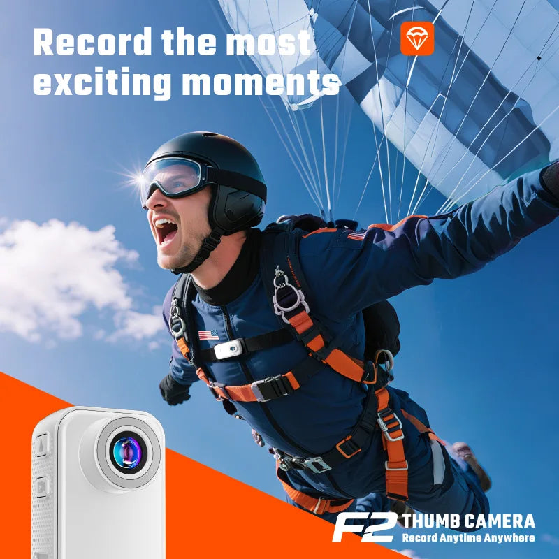 Mini 1080P HD Thumb Action Camera with MicroSD Support