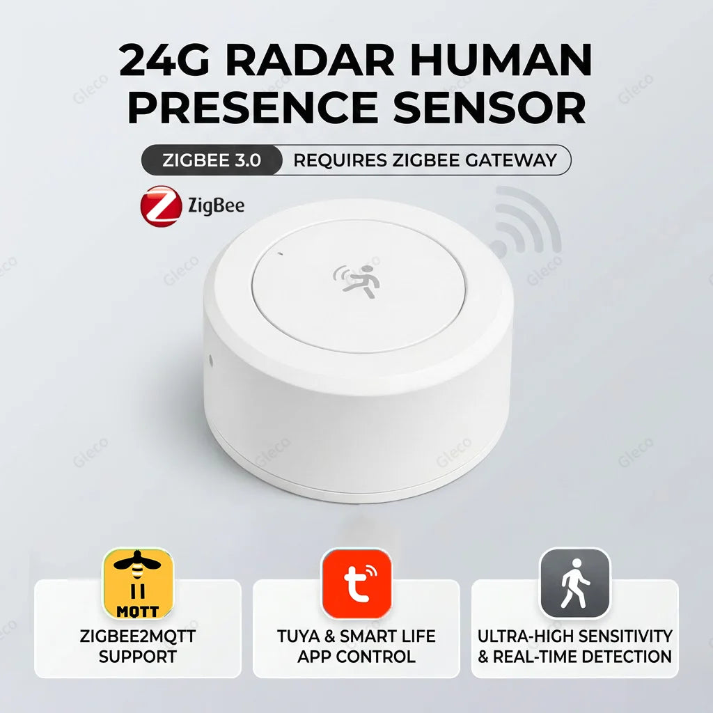 Zigbee-rörelsesensor och närvarosensor - typalternativ