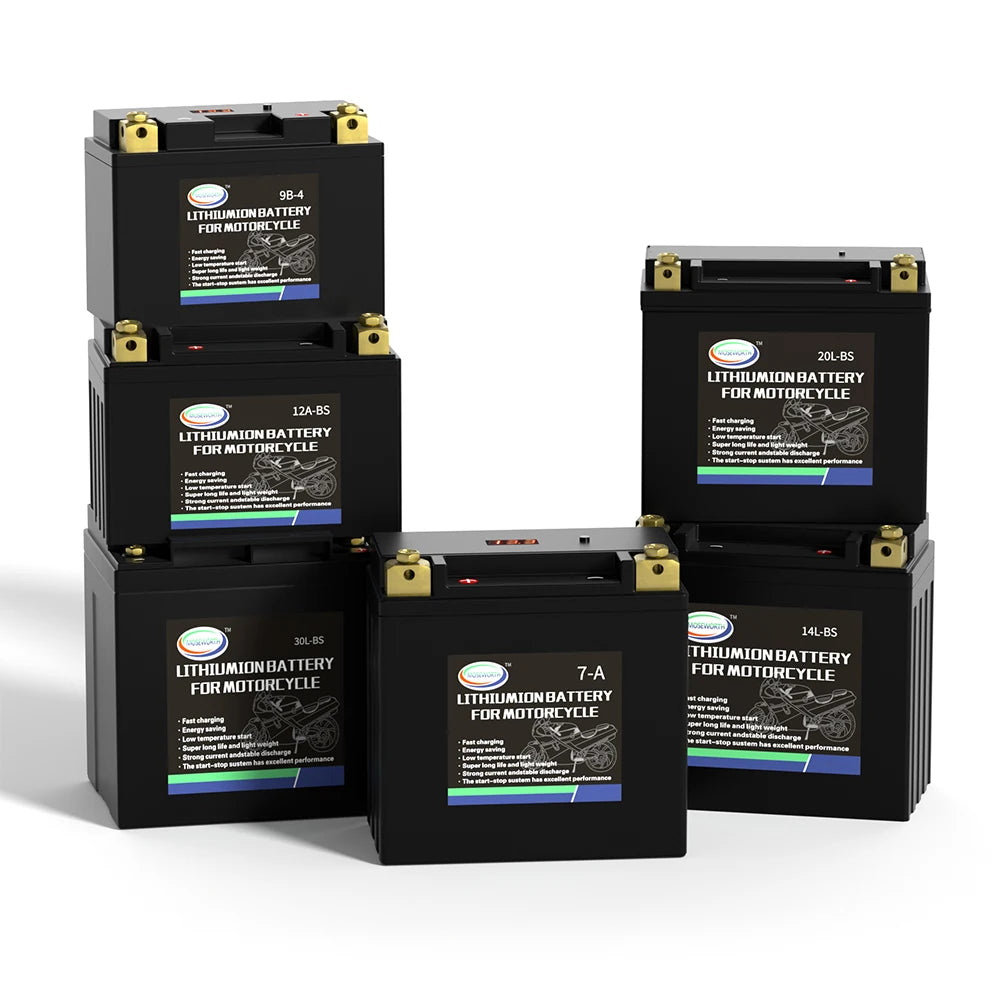 Motorcycle Battery 12V LiFePO4 Lithium Ion 4L-BS 160CCA Size-113x70x89mm Built-in BMS Board Lithium Phosphate Ion Battery