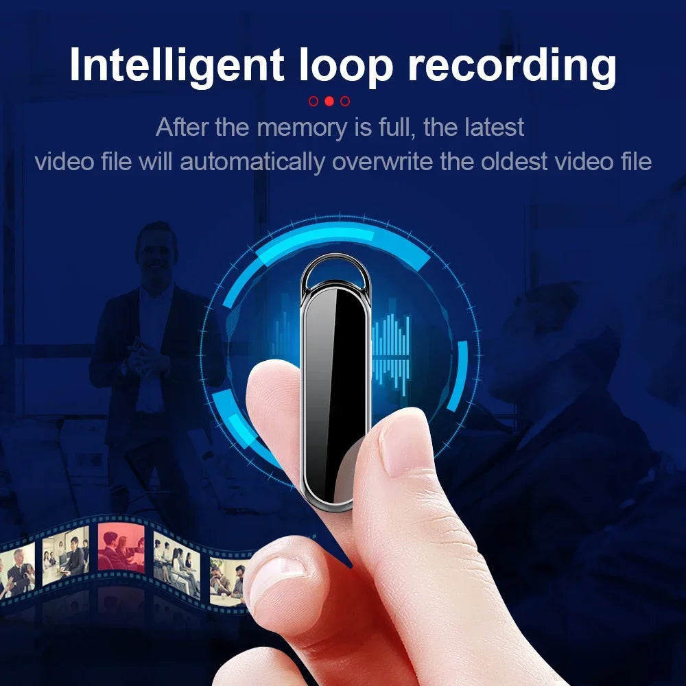 1080P Digtal Recorder Camera Oculta Wide View Angle Portable Small Nacklace Audio Video Voice DV Dictaphone 4-128GB Action Cam