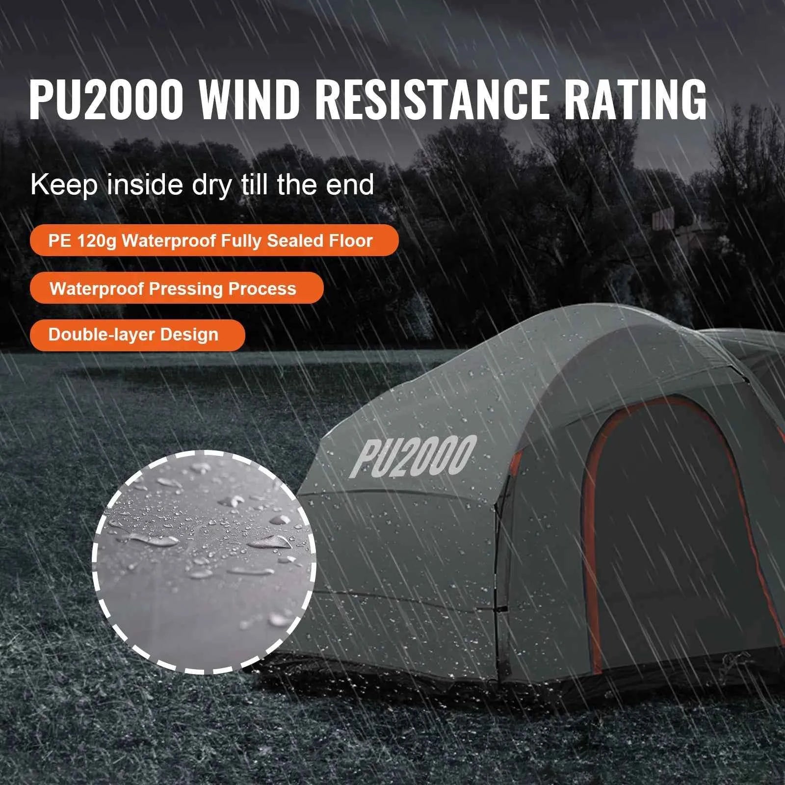 SUV Camping Tent Attachment for Rear Hatch
