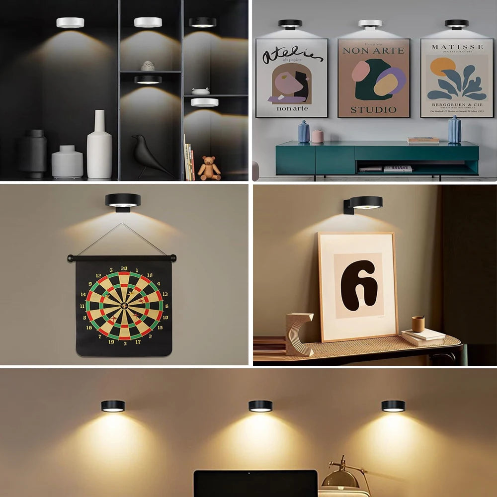 LED Night Light with Remote Control, White or Black