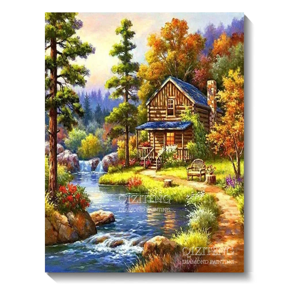5D Forest Landscape Diamond Painting Kit