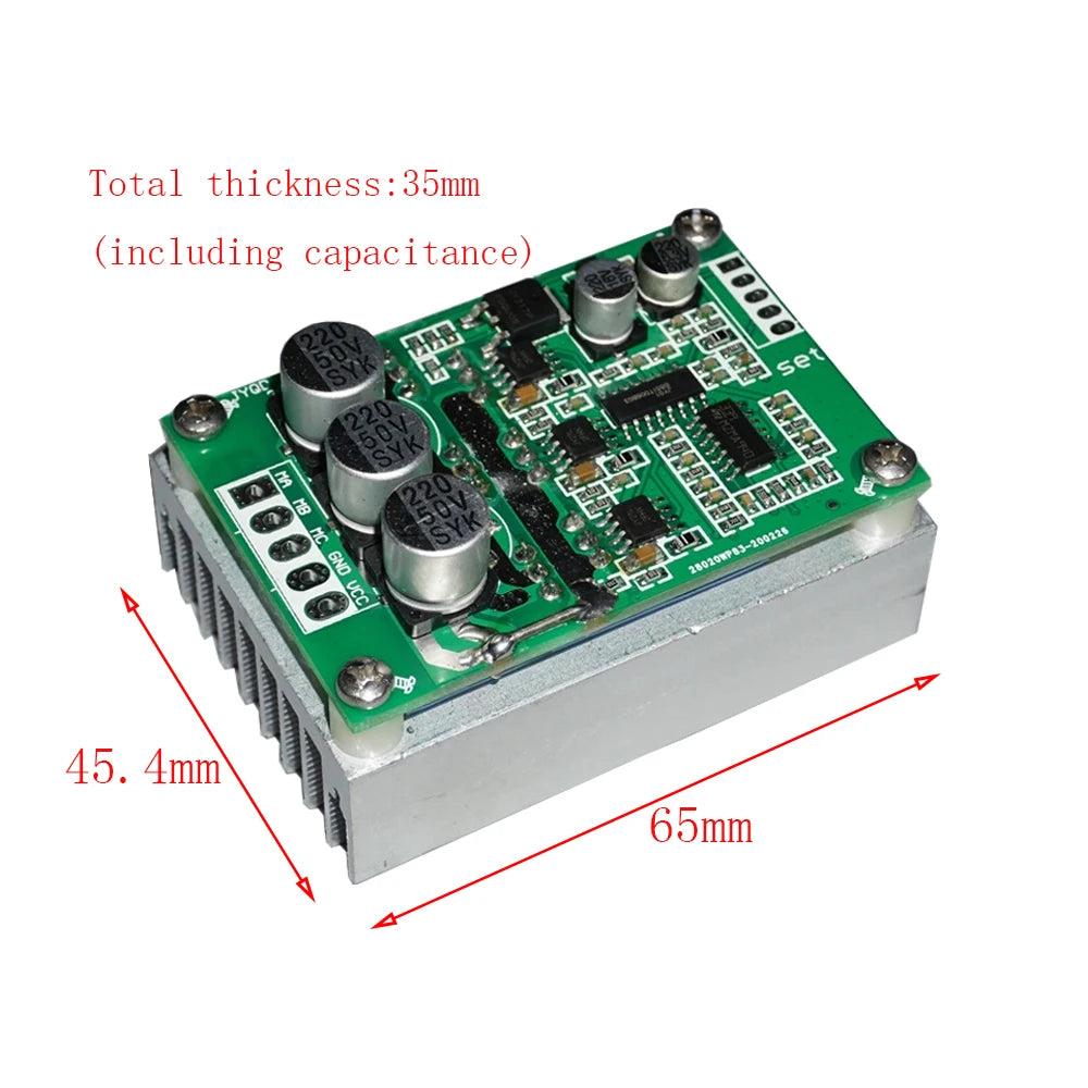 DC Brushless Motor Speed Controller, 12–36V 500W