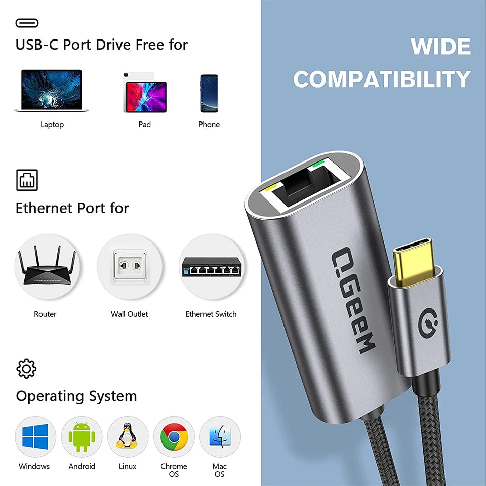 USB-C Gigabit Ethernet Adapter