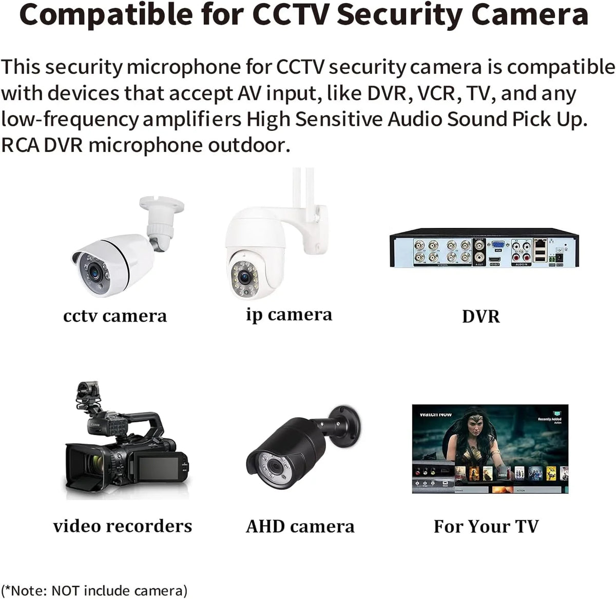 CCTV-microfoonaudio pickup