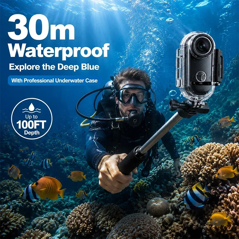 Mini Magnetic Action Camera 4K/1080P WiFi Body Mount POV Holder