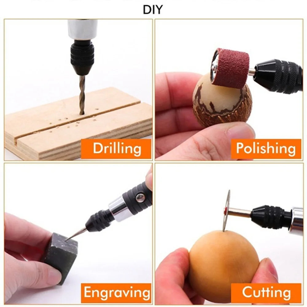 Rotary Tool Accessory Set for Power Drills, Compatible with Dremel, Includes Grinding, Polishing, Mini Saw Blades, and