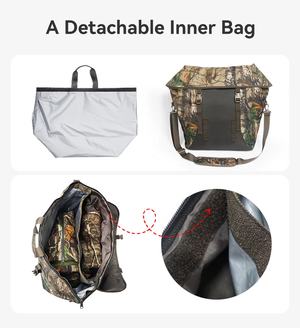 Hunting Scent Proof Bag with Airtight Zipper, 600D Oxford