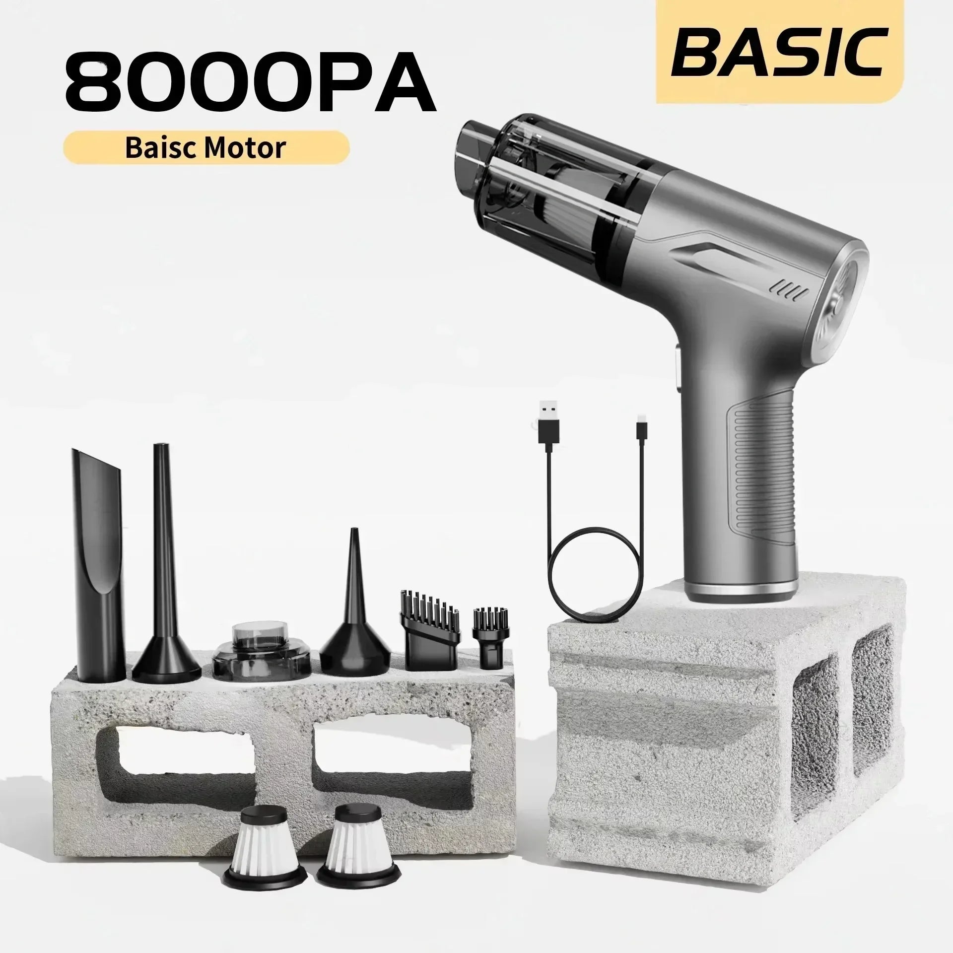 CENRR 98000PA Krachtige Mini Auto Stofzuiger Snoerloos Draadloos Auto Reinigingsapparaat Handheld Draagbare Stofzuiger Luchtpistool