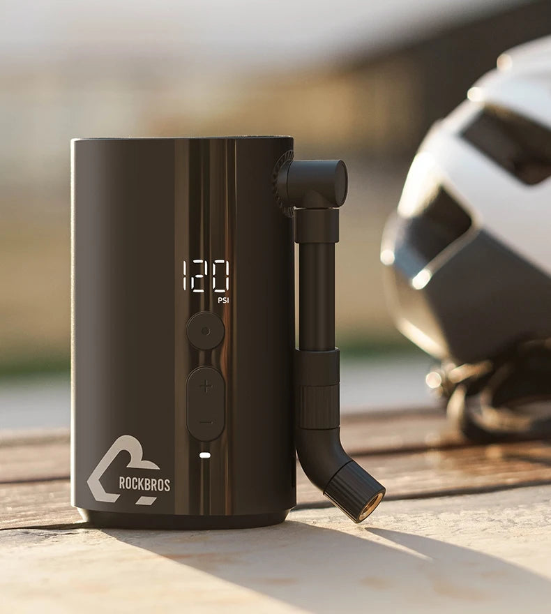 Tragbare elektrische Fahrradpumpe 150 PSI Mini-Inflator mit digitaler Anzeige