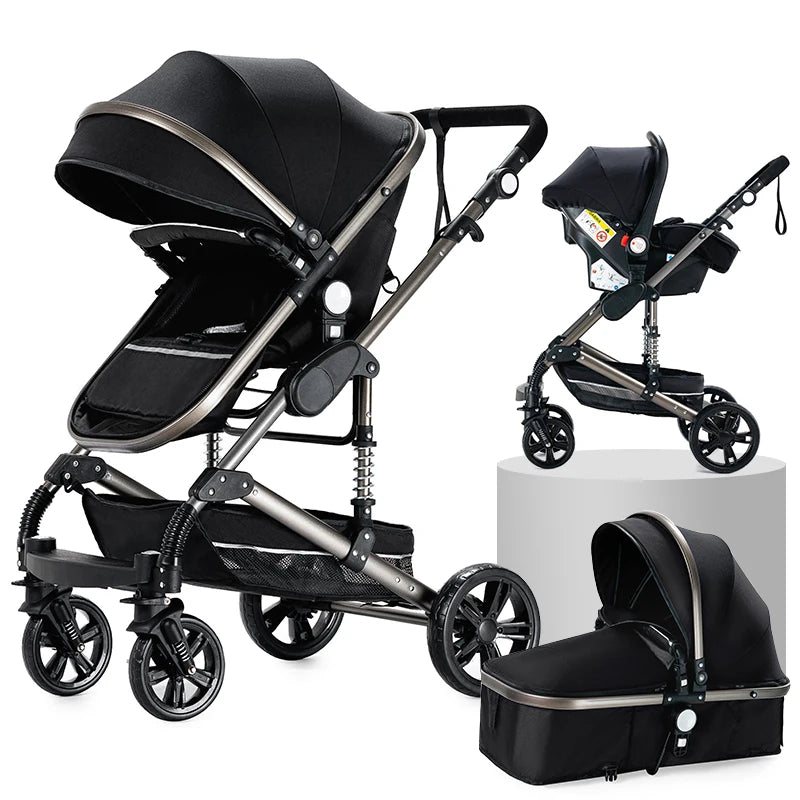 Baby Stroller 3‑in‑1 Lightweight Travel System