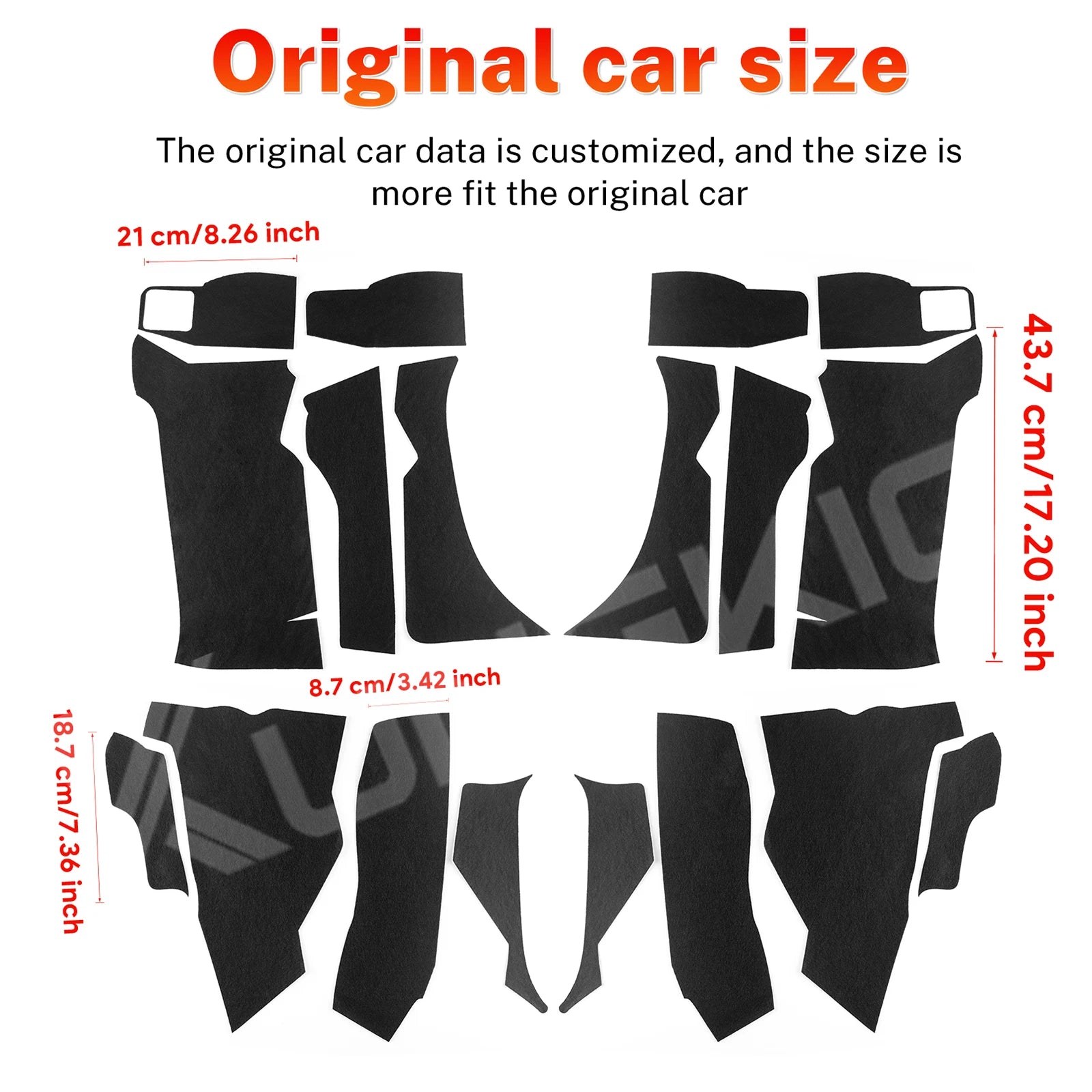 Suede/Polyester Interior Trim Sticker for Seat Leon and Cupra