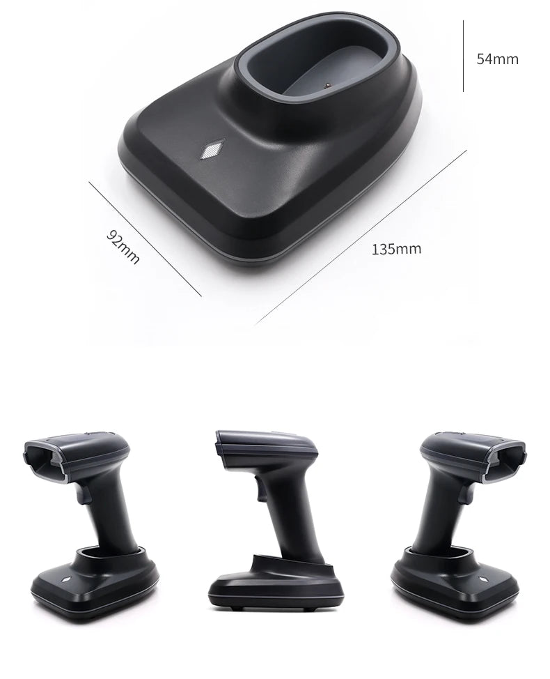 Handheld 1D/2D Barcode Scanner - Connection Options