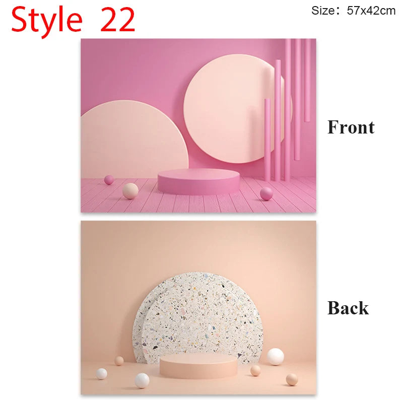 Double-Sided Photo Background Sheet, 57 × 42cm