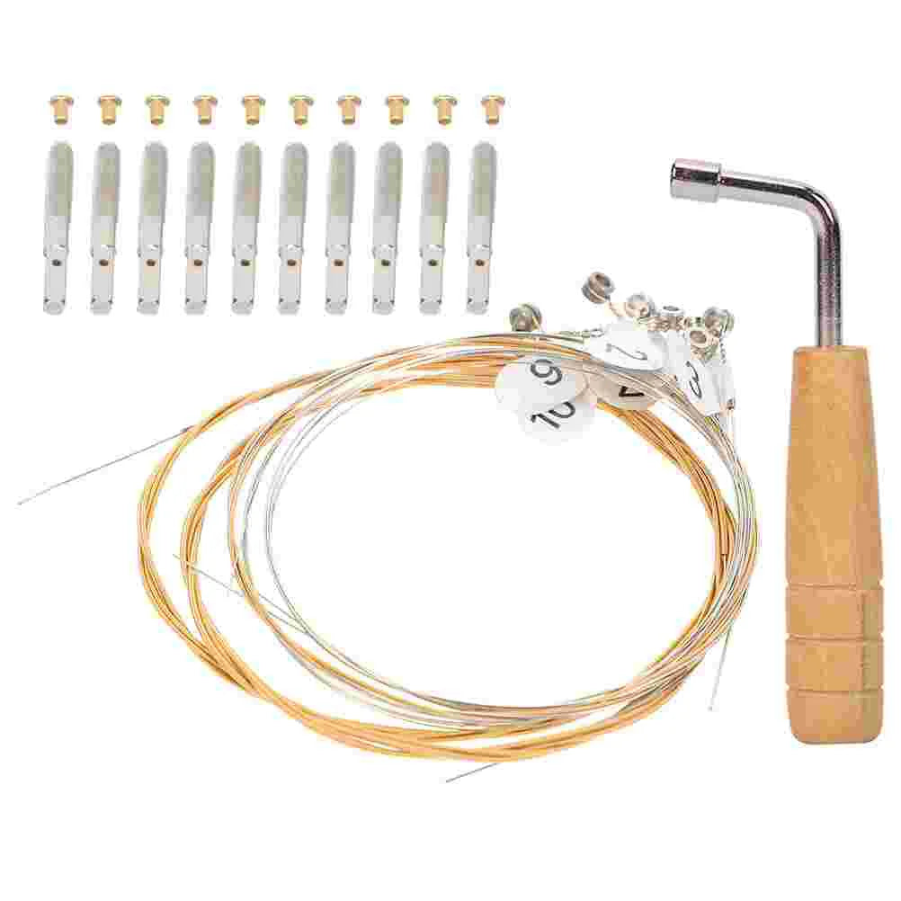 Lyre String and Tuning Hardware Set with Wrench