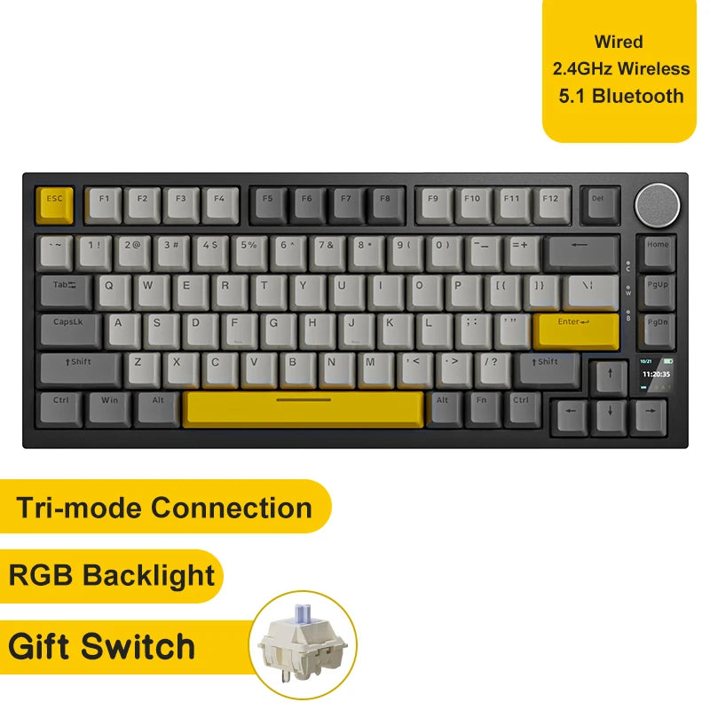 AK820 and AK820 Pro Mechanical Keyboard Options