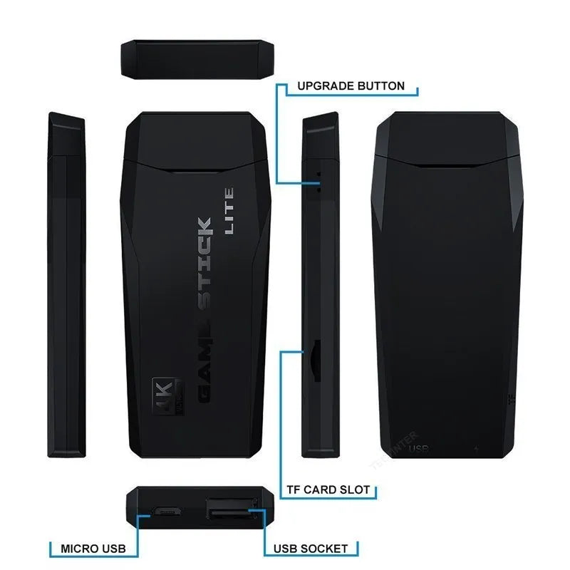 M8 4K Retro Game Console With Wireless Controllers